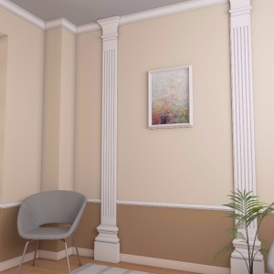 Pilastru poliuretan decorativ P1 dimensiuni 180x30x2000mm - Img 2