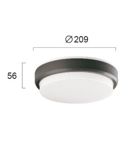 Plafoniera exterior LED 3000K Tinos 4171701 - Img 2