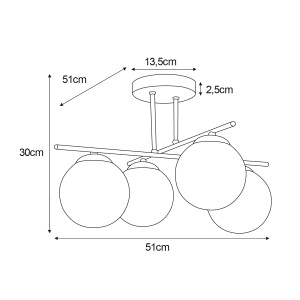 Plafoniera K-5166 - GAMMA - Img 2
