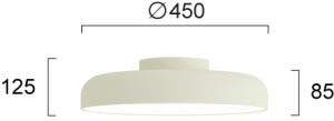 Plafoniera LED 3000K Deva 4326300 - Img 2