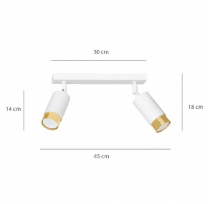 Plafoniera alba, Plafoniera alba metal, Plafoniera din metal, Plafoniera hol, Plafoniera dormitor, Plafoniera bucatarie, Aplica tavan, Aplica tavan alba, Aplica tavan metal