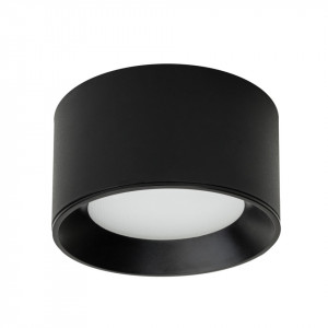 Plafoniera moderna neagra rotunda cu led Sirius d11