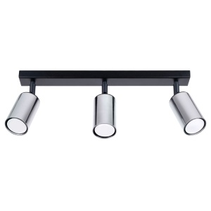 Plafonieră WINX 3 Negru Chrome - Img 1