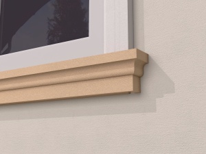 Solbanc/pervaz decorativ exterior FPDE211 dimensiuni 110x75x2000mm - Img 2