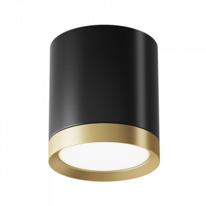 Spot aplicat modern negru auriu rotund Maytoni Hoop