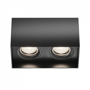 Spot aplicat modern negru dreptunghiular din aluminiu Maytoni Slim