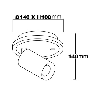 Spot aplicat Parma 1 Alb 1xGU10 LED CCT - Img 4