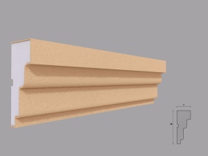Ancadrament fereastra exterior FP115 dimensiuni 120x50x2000mm - Img 1