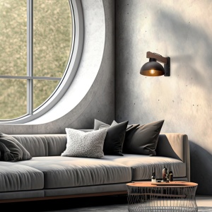 Aplica perete Bej Negru 1xE27 OSLO 4963TK - Img 2