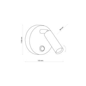 Aplica perete Chrome 1xG9 ENZO 4267TK - Img 4