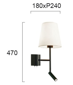 Aplica perete E27, LED 3000K Sonia 4260600 - Img 3