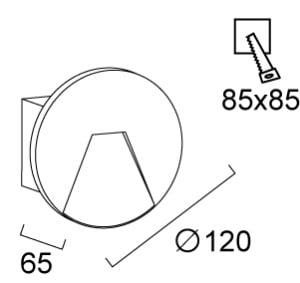 Aplica perete exterior LED 3000K Space 4289900 - Img 2