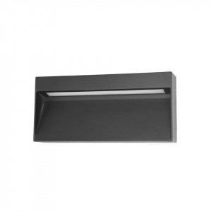 Aplica perete exterior moderna neagra cu led 4k Fenis