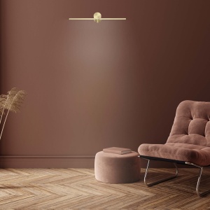 Aplica perete Modern Slim 40 cm Auriu LED 3000K - Img 3