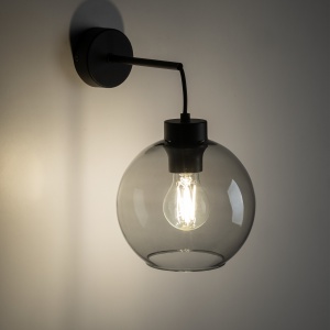 Aplica perete Negru 1xE27 CUBUS 10243TK - Img 2