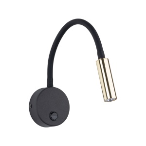 Aplica perete Negru Auriu 1xG9 LAGOS 10039TK - Img 1