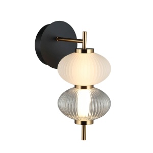Aplica perete Testa Negru 1xLED