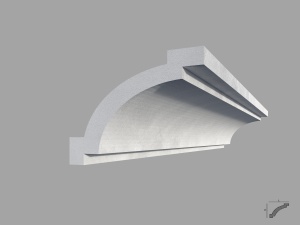 Bagheta de colt / Cornisa de interior BC07 dimensiuni 70x70x2000mm