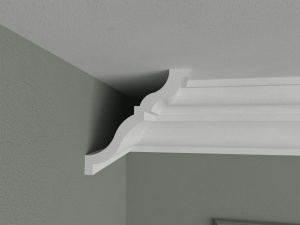Bagheta de colt / Cornisa de interior BC11 dimensiuni 135x135x2000mm - Img 2