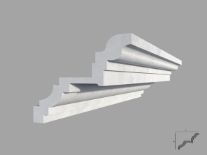 Bagheta de colt / Cornisa de interior BC12 dimensiuni 115x110x2000mm