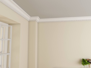 Bagheta de colt / Cornisa de interior poliuretan BC35 dimensiuni 110x110x2000mm - Img 2