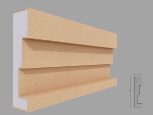 Brau decorativ de exterior FP318 dimensiuni 210x55x2000mm - Img 1