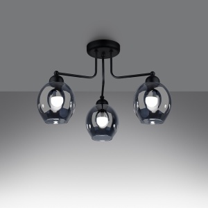 Candelabru FILLAN 3 Negru - Img 3