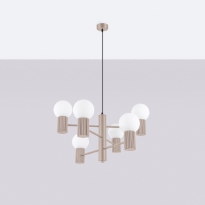 Candelabru HALO 6 taupe - Img 2