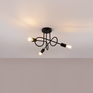 Candelabru LOOP 3 Negru - Img 3