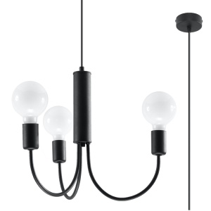 Candelabru PICCOLO 3 Negru