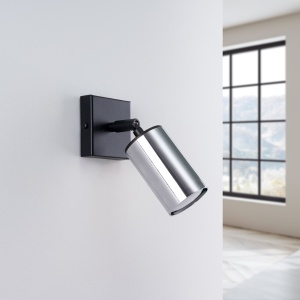Lampă de perete WINX Negru Chrome - Img 2