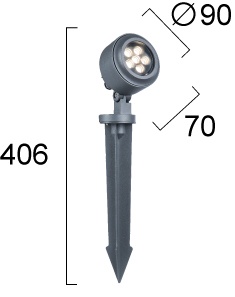 Lampa exterior LED 3000K Ridox 4310600 - Img 3