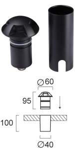 Lampa exterior LED 3000K Rino 4294000 - Img 2