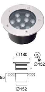 Lampa exterior LED 3100K Lotus 4187000 - Img 3