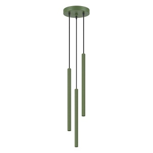 Lampă suspendată ARCHE 3P verde măsliniu