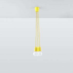 Lampă suspendată DIEGO 3 Galben - Img 2