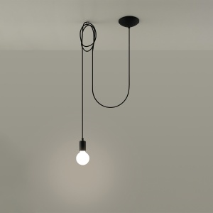 Lampă suspendată EDISON 1 Negru - Img 3