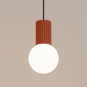 Lampă suspendată HALO 1 Rosu Ocru - Img 4