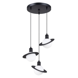 Lampă suspendată HYPERION 3P Negru