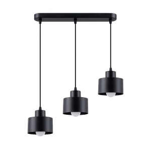 Lampă suspendată SAVAR 3 Negru - Img 1