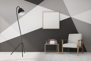 Lampadar HARIS LP1 Negru / Alb - Img 2