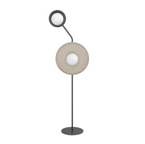 Lampadar KISS LP2 Negru Bej - Img 2