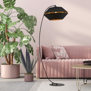 Lampadar PIANO LP Negru/Auriu - Img 3