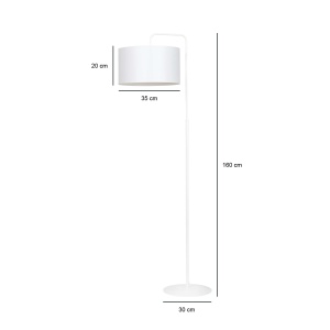 Lampadar TRAPO LP1 Alb Alb - Img 4