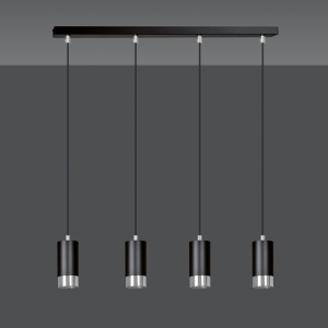 Lustra FUMIKO 4 Negru/CHROME - Img 2