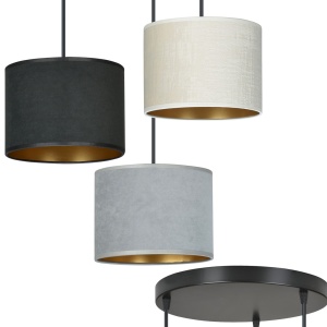 Lustra HILDE 3 Negru MIX - Img 2