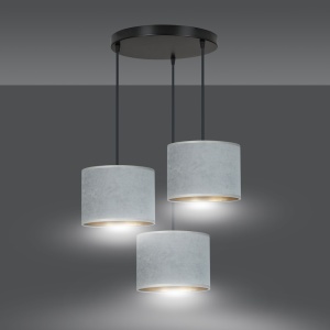 Lustra HILDE 3 Negru PREMIUM Gri - Img 4