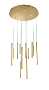 Lustra ILIOS 12 PENDANT 3-STEP Dimabil Auriu