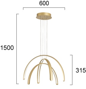 Lustra LED 3000K Megan 4303200 - Img 3