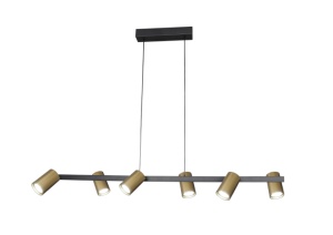 Lustra liniara 6L GU10 SAL Auriu 8486 - Img 1